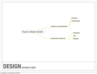 DESIGN                             ESTUDA O QUE?

quinta-feira, 17 de novembro de 2011
 