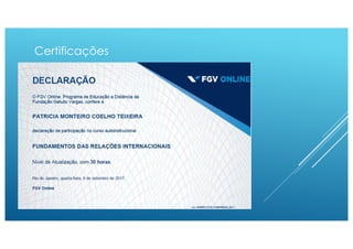 Certificações
 