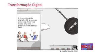 Transformação Digital
A transformação
digital está a anos de
distância. Não vejo
nossa empresa
precisando mudar tão
cedo.
 