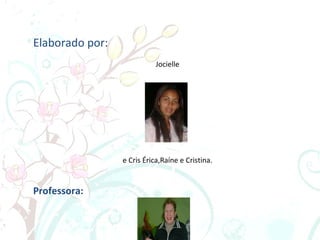 Elaborado por: Jocielle e Cris Érica,Raíne e Cristina. Professora: Edes Apresentado:  para turma 204 do Instituto E. E. Salgado Filho 