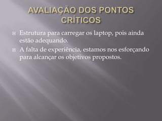 DINÂMICA E QUANDO FOI REALIZADA		A  aula acontece toda semana, conteúdos variados são buscados na internet, Google, sites de educação agora temos o sistema apostilado Ser ( editora abril) são todas referências para todo tipo de assunto procurados. A nossa ultima pesquisa maior foi na “Avaliação de Astronomia”.		Os alunos aprenderam na prática visualizando planetas, sistema solar. Foi muito produtivo, eles se sentem livres e buscam junto com seus amigos os conteúdos e informações pertinentes a qualquer conteúdo proposto. É um projeto de sucesso e só vem a acrescentar. 