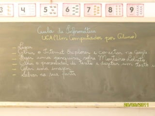 DESAFIOS E SOLUÇÕESDESAFIOS:Tomadas insuficiente para  carregar os netbooksSOLUÇÕES:- Melhorar a infra-estrutura. 