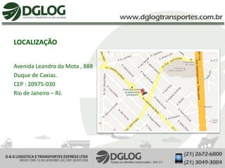 LOCALIZAÇÃO


Avenida Leandro da Mota , 888
Duque de Caxias.
CEP : 20975-030
Rio de Janeiro – RJ.
 