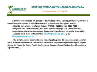 Reunião 26/06/2012 - Slides Sibratec