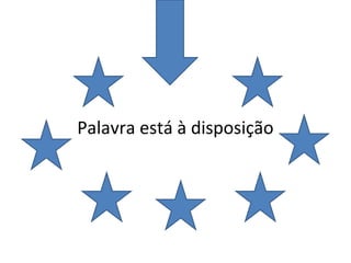 Palavra está à disposição

 