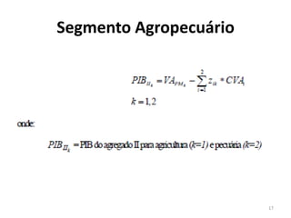 Segmento Agropecuário
17
 