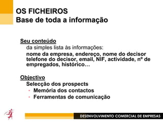 DESENVOLVIMENTO COMERCIAL DE EMPRESAS