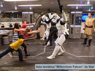 ©Disney ©&™Lucasfilm Ltd. Sala temática "Millennium Falcon” da Star
 