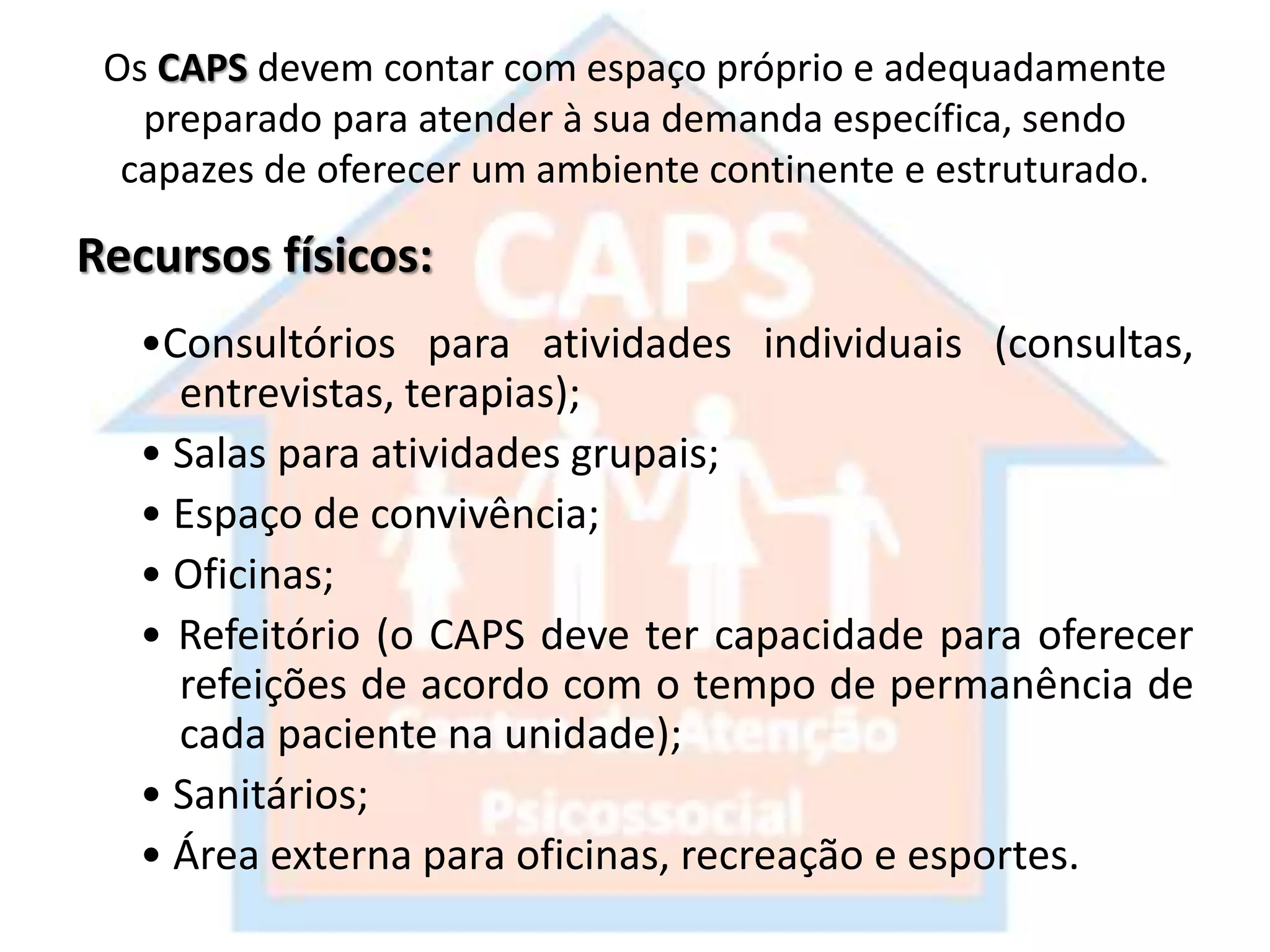 Apresentação do caps | PPTX | Mental Health | Diseases and Conditions