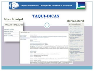 Menu Principal
Borda Lateral
 