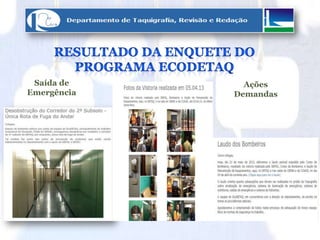 Saída de
Emergência
Ações
Demandas
 