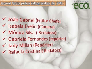 Apresentação do jornal sustentabilidade 2