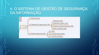 4. O SISTEMA DE GESTÃO DE SEGURANÇA
DA INFORMAÇÃO
 