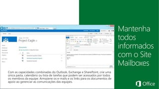 Mantenha 
todos 
informados 
com o Site 
Mailboxes 
 