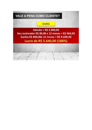 Apresentação do plano de investimento