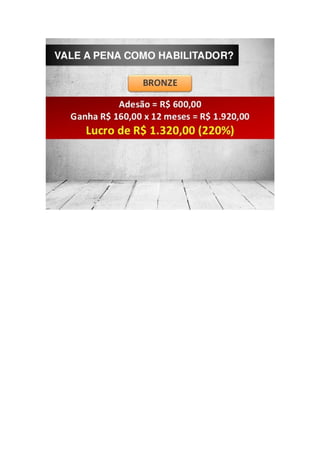 Apresentação do plano de investimento