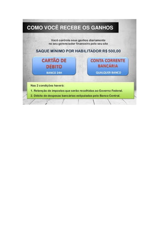 Apresentação do plano de investimento