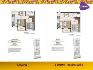 1 quarto 1 quarto – opção studio 
 