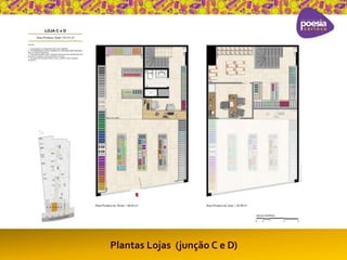 Plantas Lojas (junção C e D) 
 