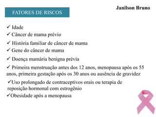 Janilson BrunoDeAssis OliveiraINTRODUÇÃO 2º tipo de câncer mais freqüente no mundo