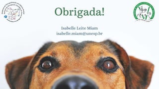 Obrigada!
Isabelle Leite Miam
isabelle.miam@unesp.br
 