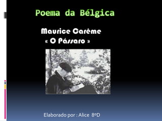 GeorgTraklGeorgTrakl nasceu a 3 de Fevereiro de 1887 em Salzburgo, cidade no noroeste da Áustria. Sabe-se que desde a adolescência o poeta consumia ópio e cocaína. Suicidou-se a 3 de Novembro de 1914, em Cracóvia. Trakl tinha apenas 27 anos.