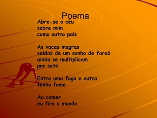 Francesco PetrarcaBiografia:Francesco Petrarca  nasceu em Arezzo (Itália) no dia 20 de Julho de 1304 e faleceu no dia 19 de Julho de 1374. Foi um importante intelectual, poeta e humanista italiano, famoso, principalmente, devido ao seu Romanceiro.                                                            É considerado o inventor do soneto, tipo de poema composto de 14 versos. Pesquisador e filólogo, divulgador e escritor, é tido como o "pai do Humanismo". Mas esse grande latinista deve sua fama principalmente aos seus poemas, redigidos em língua italiana.