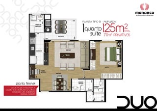 planta tipo B - ampliada




    você pode integrar a
cozinHa e ampliar o living,
     criando um amBiente
            Social maior.
 