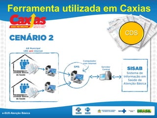 e-SUS Atenção Básica
Ferramenta utilizada em Caxias
CDS
 