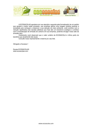Apresentação Ecosacolas
