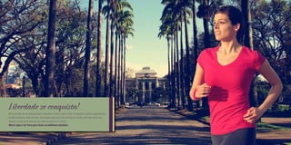 Liberdade se conquista!
Morar ao lado de um cartão postal é muito bom, melhor ainda é estar no epicentro cultural e gastronômico
de Belo Horizonte. Além de belas caminhadas pela praça mais famosa da cidade, você está metros da
Savassi, e ainda pode saborear os melhores pratos no Lourdes.
Morar aqui é ser livre para fazer as melhores escolhas.

 