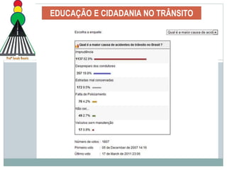 EDUCAÇÃO E CIDADANIA NO TRÂNSITO
 