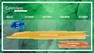 Vivemos em um momento onde as mulheres
desbravam novos espaços na sociedade, buscando
a igualdade de gêneros e a liberdade para fazer
suas próprias escolhas. Só que essa busca por
mudanças não começou agora, e sim há muitas
décadas, com mulheres pioneiras em diversas
áreas. Por isso, o Evento irá abordar a temática
com uma Personalidade de Grande Impacto.
São alguns exemplos: Michele Obama, Angelina
Jolie, Emma Watson, Halle Berry, Betty Friedan,
Zerlina Maxwell, entre outras.
 