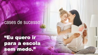 MÃES
Empreendedoras
O projeto foi realizado com uma iniciativa entre as
revistas Pequenas Empresas e Grandes Negócios,
Crescer e o Canal Gnt. Durante 5 meses foram
produzidos conteúdos multiplataforma com 5
programentes na Gnt, neles contaram as
trajetórias inspiradoras de mães que lidam com a
maternidade e mercado, os conteúdos foram
desdobrados nas Revistas, Sites e Redes Sociais.
 