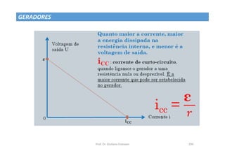 Prof. Dr. Giuliano Estevam 204
GERADORES
 
