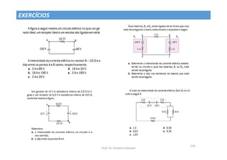 Prof. Dr. Giuliano Estevam
219
EXERCÍCIOS
 