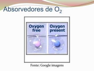 Absorvedores de O2
Fonte: Google imagens
 