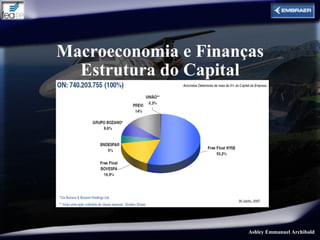 Macroeconomia e Finanças
  Estrutura do Capital




                      Ashley Emmanuel Archibald
 