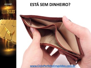 ESTÁ SEM DINHEIRO?

www.CicloPerfeitoEmgoldex.com.br

 