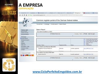 A EMPRESA
CERTIFICAÇÃO

www.CicloPerfeitoEmgoldex.com.br

 