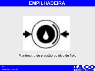 61
www.iaco.com.br
EMPILHADEIRA
Manômetro de pressão do óleo de freio
 
