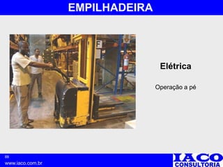 88
www.iaco.com.br
EMPILHADEIRA
Elétrica
Operação a pé
 