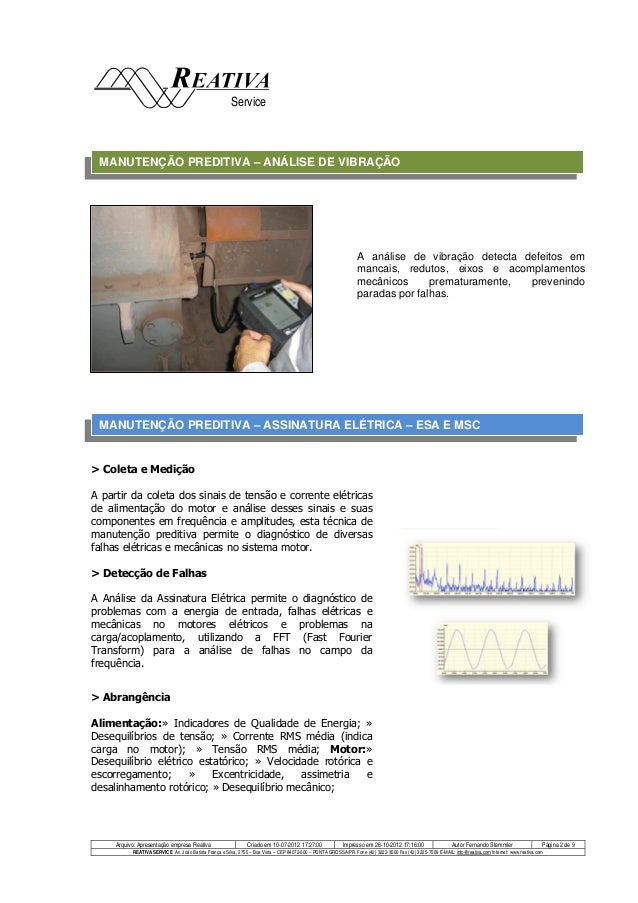 Reativa Service Engenharia Elétrica - Apresentação dos 