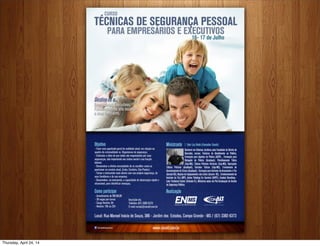 Thursday, April 24, 14
 