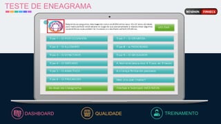 TESTE DE ENEAGRAMA
TREINAMENTO
DASHBOARD QUALIDADE
 