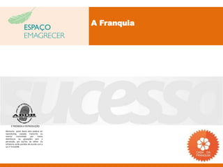 A Franquia




     É PROIBIDA A REPRODUÇÃO
Nenhuma parte desta obra poderá ser
reproduzida, copiada, transcrita ou
mesmo       transmitida     por    meios
eletrônicos ou gravações sem a
permissão, por escrito, do editor. Os
infratores serão punidos de acordo com a
Lei n° 9.610/98.
 