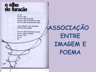 ASSOCIAÇÃO ENTRE IMAGEM E POEMA ( Capparelli,2007: 128)   