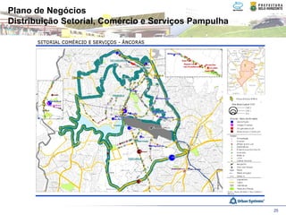 Plano de Negócios
Distribuição Setorial, Comércio e Serviços Pampulha




                                                      25
 