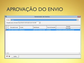 APROVAÇÃO DO ENVIO
 