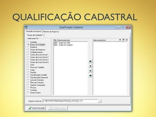 QUALIFICAÇÃO CADASTRAL
 